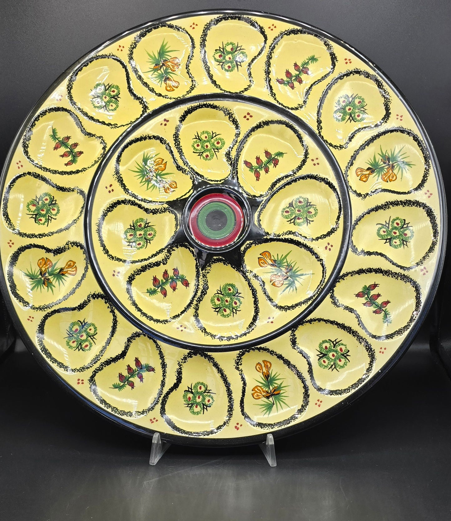 Henriot Quimper Midcentury XXL Oyster Platter