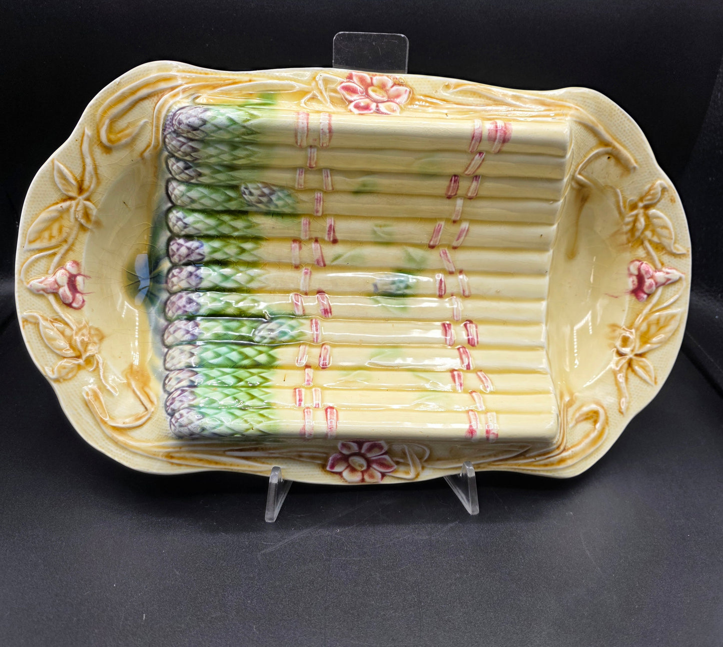 French Majolica Asparagus Platter – ONNAING