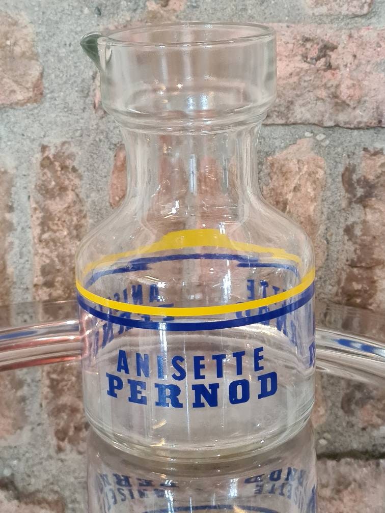 Vintage French Anisette Pernod Pastis Carafe – Bistro Barware Charm