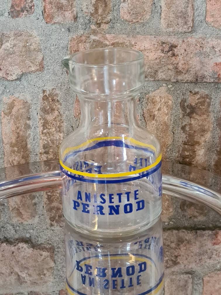 Vintage French Anisette Pernod Pastis Carafe – Bistro Barware Charm