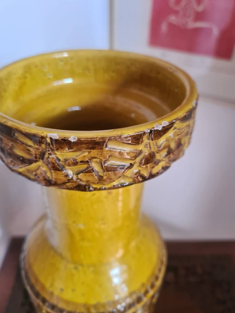 NINO CARUSO SIC Fat Lava Mid Century Modern Vintage Italian Brutalist Vase