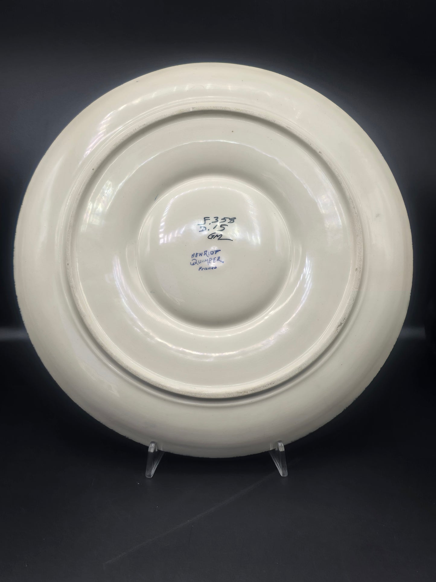 Henriot Quimper Midcentury Oyster Platter