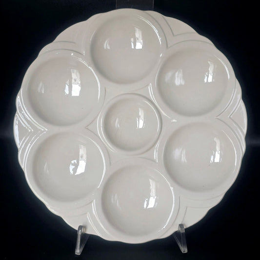 Sarreguemines Vintage Art Deco  Oyster Plate