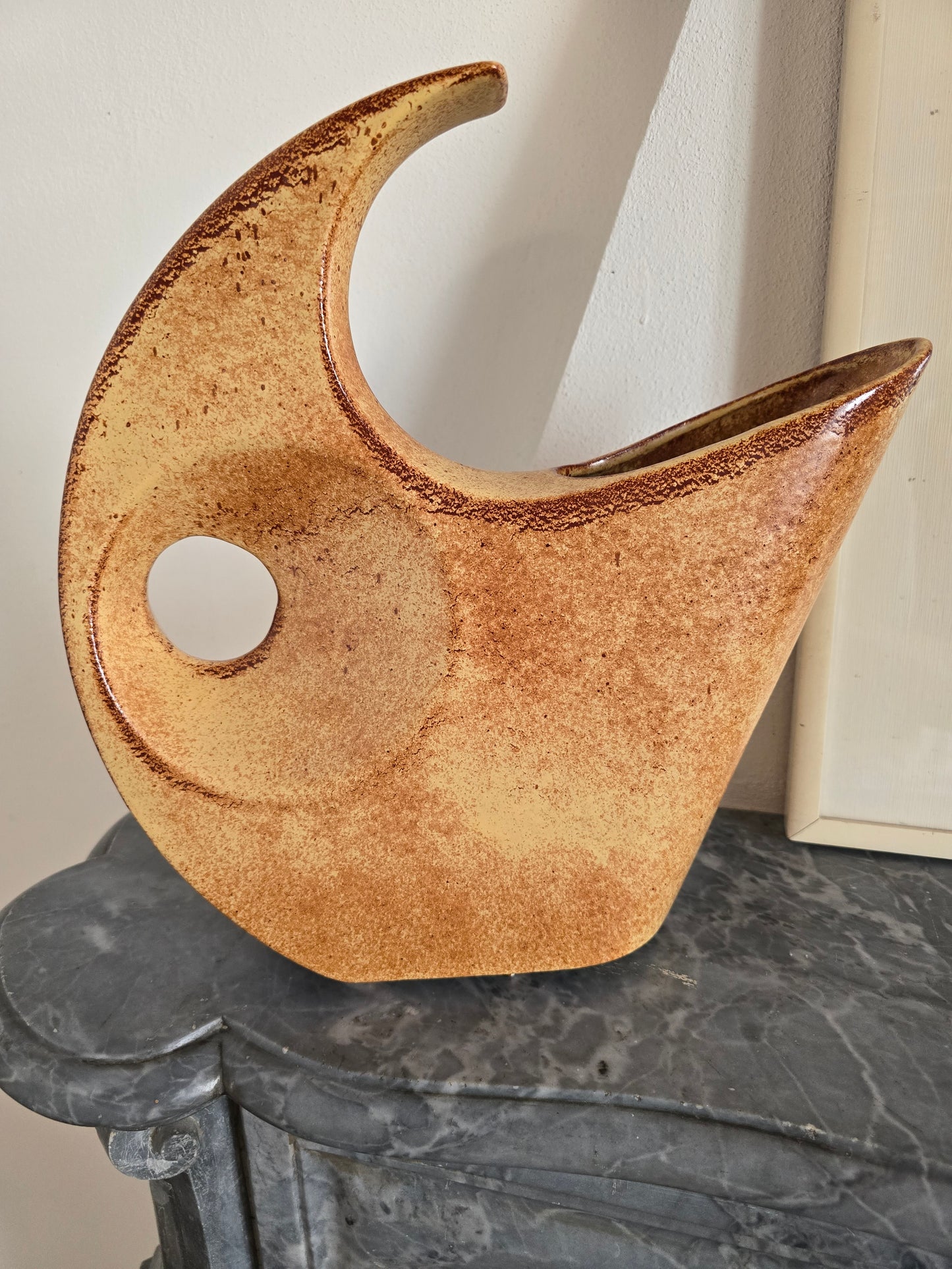 MODERNIST Sculptural Italian McM Vase BERTONCELLO Ceramiche in Schiavon