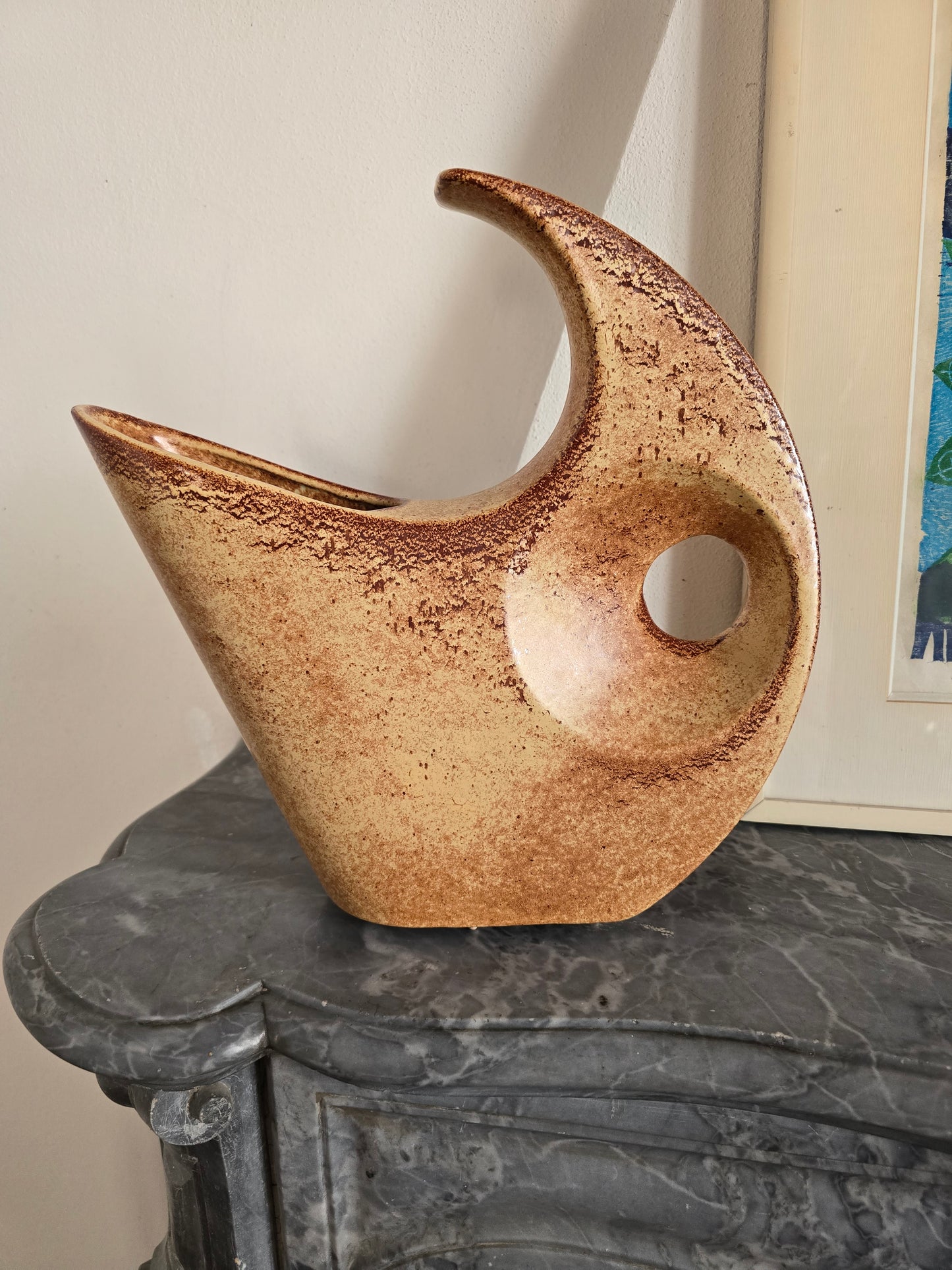 MODERNIST Sculptural Italian McM Vase BERTONCELLO Ceramiche in Schiavon