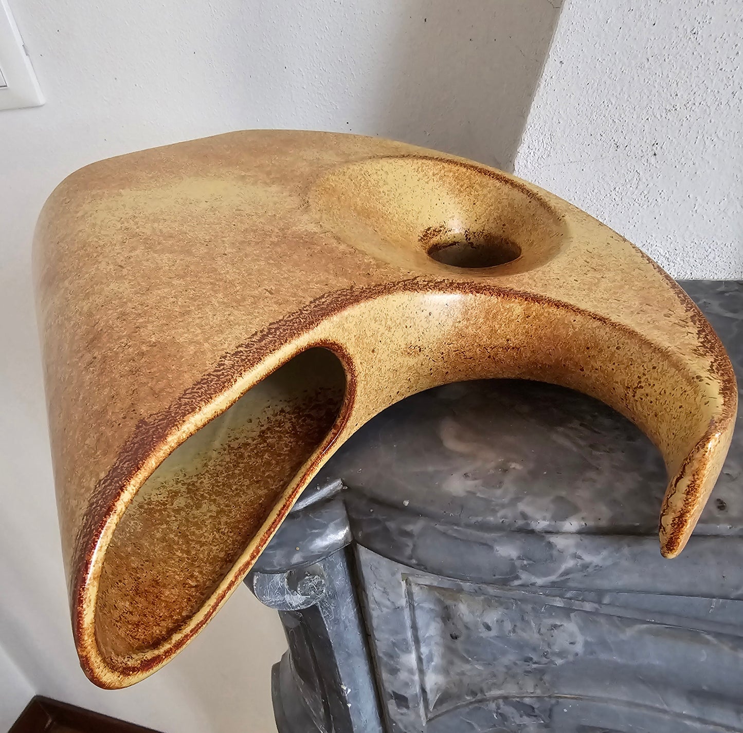MODERNIST Sculptural Italian McM Vase BERTONCELLO Ceramiche in Schiavon