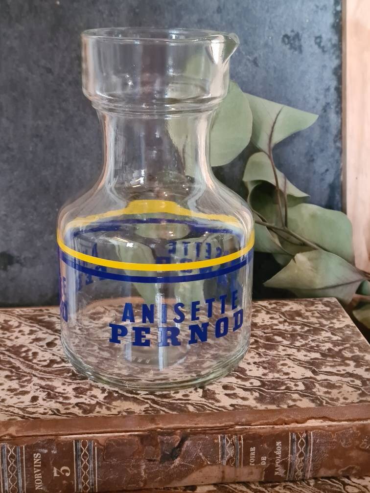 Vintage French Anisette Pernod Pastis Carafe – Bistro Barware Charm